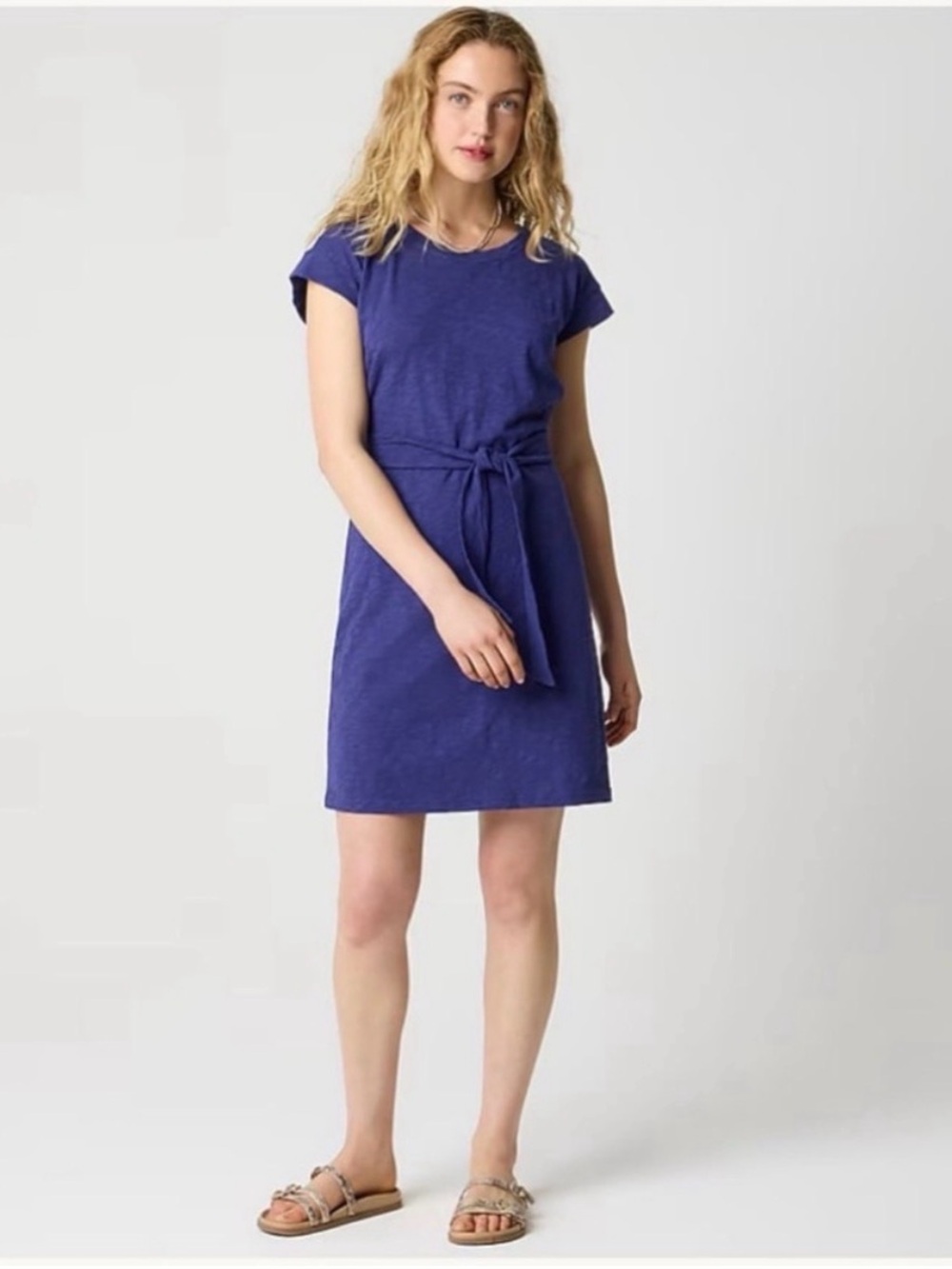 JCrew Knit Tie-Waist Mini Dress NEW! J.CREW
